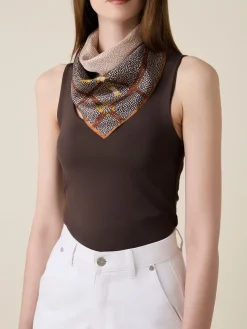 Vedi Tutti|Tessili<Borbonese BANDANA 50 X 50 OP NATURALE/SABBIA