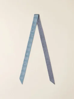 Vedi Tutti|Tessili<Borbonese BANDEAU BLU LAPIS/AZZURRO