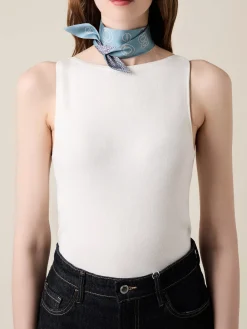 Vedi Tutti|Tessili<Borbonese BANDEAU BLU LAPIS/AZZURRO