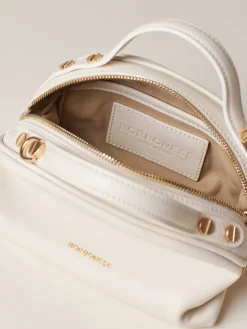 Vedi Tutti|Borse A Tracolla<Borbonese BAULETTO MINI WHITE COTTON