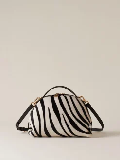 Vedi Tutti|Borse A Tracolla<Borbonese BAULETTO SMALL BIANCO/NERO/EBANO