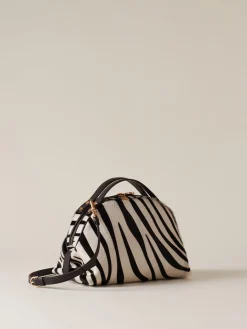 Vedi Tutti|Borse A Tracolla<Borbonese BAULETTO SMALL BIANCO/NERO/EBANO