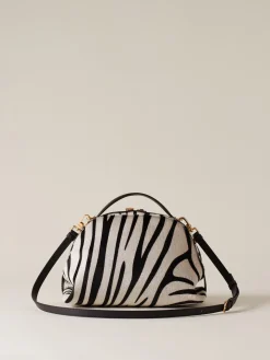 Vedi Tutti|Borse A Tracolla<Borbonese BAULETTO SMALL BIANCO/NERO/EBANO