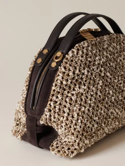 Vedi Tutti|Borse A Tracolla<Borbonese BAULETTO SMALL MULTINEUTRI/CAFFE'/EBANO