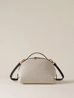 Vedi Tutti|Borse A Tracolla<Borbonese BAULETTO SMALL BIANCO/EBANO
