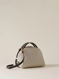 Vedi Tutti|Borse A Tracolla<Borbonese BAULETTO SMALL BIANCO/EBANO