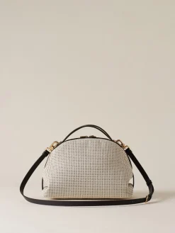 Vedi Tutti|Borse A Tracolla<Borbonese BAULETTO SMALL BIANCO/EBANO