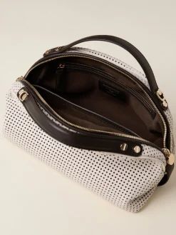 Vedi Tutti|Borse A Tracolla<Borbonese BAULETTO SMALL BIANCO/EBANO