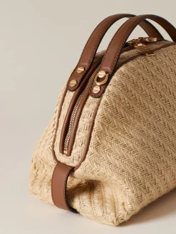 Vedi Tutti|Borse A Tracolla<Borbonese BAULETTO SMALL NATURALE/CORTECCIA