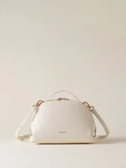 Vedi Tutti|Borse A Tracolla<Borbonese BAULETTO SMALL WHITE COTTON
