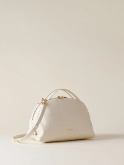 Vedi Tutti|Borse A Tracolla<Borbonese BAULETTO SMALL WHITE COTTON