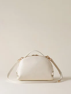 Vedi Tutti|Borse A Tracolla<Borbonese BAULETTO SMALL WHITE COTTON