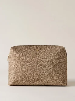 Vedi Tutti|Beauty Case<Borbonese BEAUTY CASE MEDIUM BEIGE/MARRONE