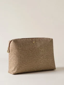 Vedi Tutti|Beauty Case<Borbonese BEAUTY CASE MEDIUM BEIGE/MARRONE
