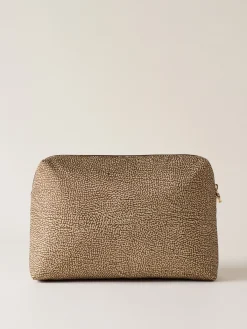 Vedi Tutti|Beauty Case<Borbonese BEAUTY CASE MEDIUM BEIGE/MARRONE