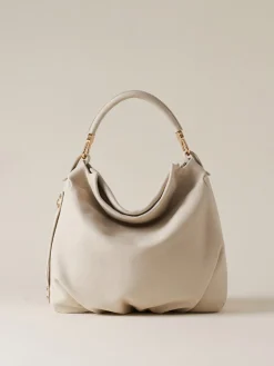 Vedi Tutti|Borse Hobo<Borbonese BICE BORSA HOBO MEDIUM WHITE COTTON