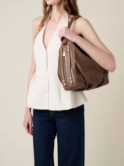 Vedi Tutti|Borse Hobo<Borbonese BICE BORSA HOBO MEDIUM MUD
