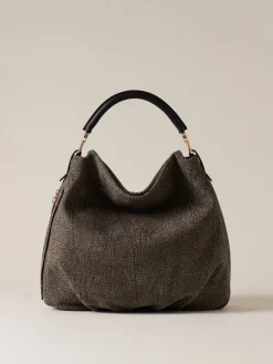 Borse A Spalla|Vedi Tutti<Borbonese BICE BORSA HOBO MEDIUM CLAY GREY