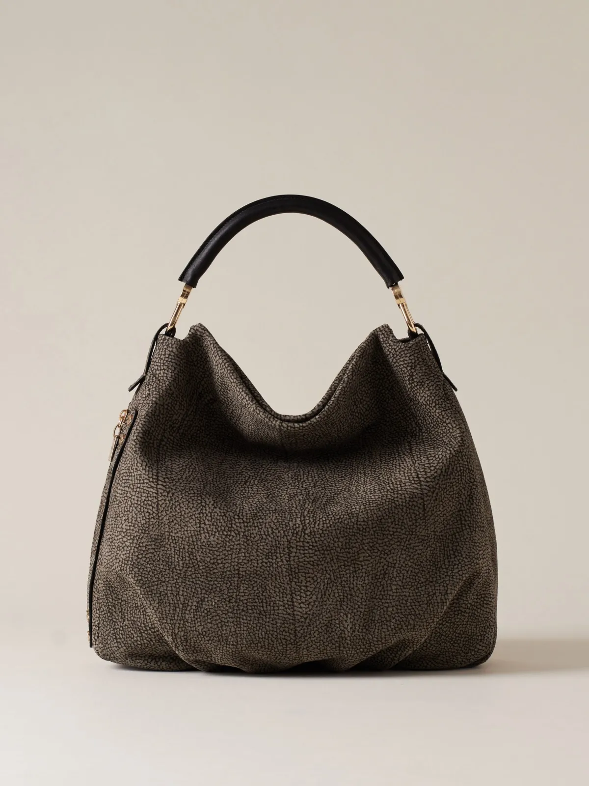 Borse A Spalla|Vedi Tutti<Borbonese BICE BORSA HOBO MEDIUM CLAY GREY