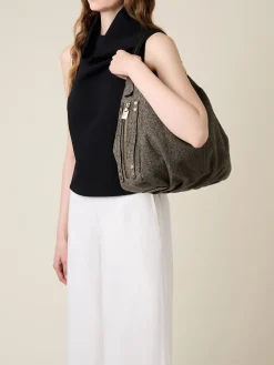 Borse A Spalla|Vedi Tutti<Borbonese BICE BORSA HOBO MEDIUM CLAY GREY