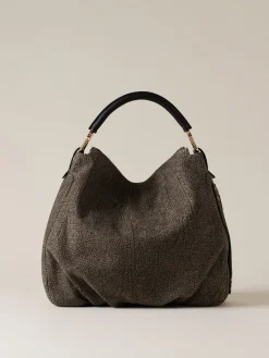 Borse A Spalla|Vedi Tutti<Borbonese BICE BORSA HOBO MEDIUM CLAY GREY