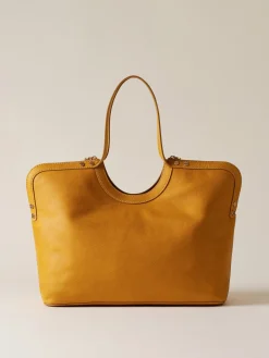Vedi Tutti|Borse Shopping<Borbonese BICE BORSA SHOPPING LARGE SAFFRON