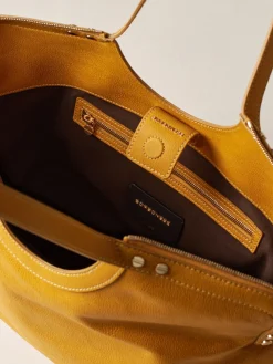 Vedi Tutti|Borse Shopping<Borbonese BICE BORSA SHOPPING LARGE SAFFRON
