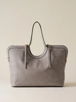 Vedi Tutti|Borse Shopping<Borbonese BICE BORSA SHOPPING LARGE SILVER SCREEN