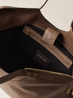 Vedi Tutti|Borse Shopping<Borbonese BICE BORSA SHOPPING LARGE MUD