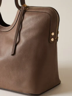 Vedi Tutti|Borse Shopping<Borbonese BICE BORSA SHOPPING LARGE MUD
