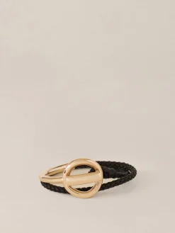 Gioielli<Borbonese BRACCIALE A DOPPIO GIRO VITE BRONZO NATURALE/NERO