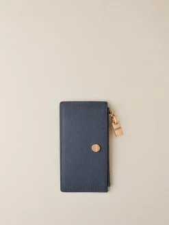 Vedi Tutti|Portafogli<Borbonese BUSTA PORTACARTE MEDIUM BLU LAPIS
