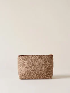 Vedi Tutti|Beauty Case<Borbonese BUSTINA CLASSICA MEDIUM BEIGE/MARRONE