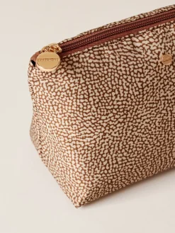 Vedi Tutti|Beauty Case<Borbonese BUSTINA CLASSICA MEDIUM BEIGE/MARRONE