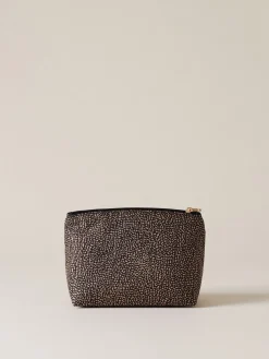 Vedi Tutti|Beauty Case<Borbonese BUSTINA CLASSICA MEDIUM OP NATURALE/NERO