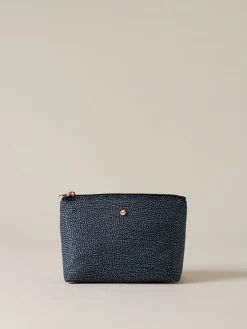 Vedi Tutti|Beauty Case<Borbonese BUSTINA CLASSICA MEDIUM BLU LAPIS