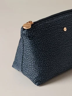 Vedi Tutti|Beauty Case<Borbonese BUSTINA CLASSICA MEDIUM BLU LAPIS