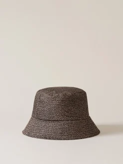 Vedi Tutti|Tessili<Borbonese CAPPELLO OP NATURALE/NERO
