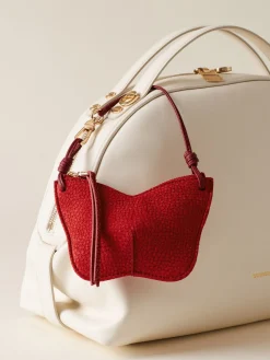 Vedi Tutti|Portachiavi<Borbonese CHARM BORBOLETINA ROSSO