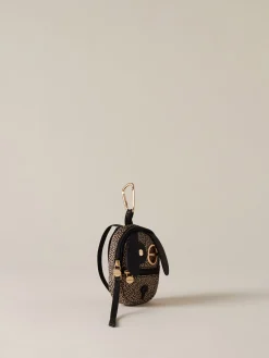 Vedi Tutti|Portachiavi<Borbonese CHARM CANE OP NATURALE/NERO