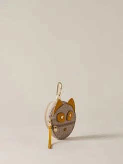 Vedi Tutti|Portachiavi<Borbonese CHARM GATTO SABBIA/SAFFRON