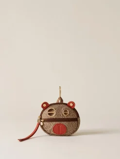 Vedi Tutti<Borbonese CHARM ORSO BEIGE/RED PAPAYA