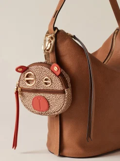 Vedi Tutti<Borbonese CHARM ORSO BEIGE/RED PAPAYA
