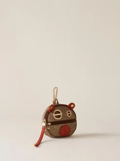 Vedi Tutti<Borbonese CHARM ORSO BEIGE/RED PAPAYA