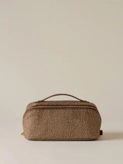 Vedi Tutti|Beauty Case<Borbonese CLASSICA BEAUTY CASE BEIGE/MARRONE