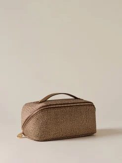 Vedi Tutti|Beauty Case<Borbonese CLASSICA BEAUTY CASE BEIGE/MARRONE