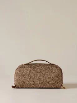 Vedi Tutti|Beauty Case<Borbonese CLASSICA BEAUTY CASE BEIGE/MARRONE