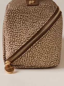 Vedi Tutti|Beauty Case<Borbonese CLASSICA BEAUTY CASE BEIGE/MARRONE