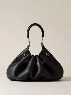 Vedi Tutti|Borse Hobo<Borbonese COLLIER BORSA HOBO LARGE NERO