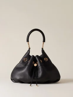 Vedi Tutti|Borse Hobo<Borbonese COLLIER BORSA HOBO MEDIUM NERO